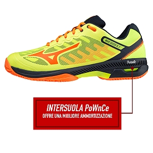 Particolare della scarpa Wave Exceed SL2 l’intersuola PoWnCe